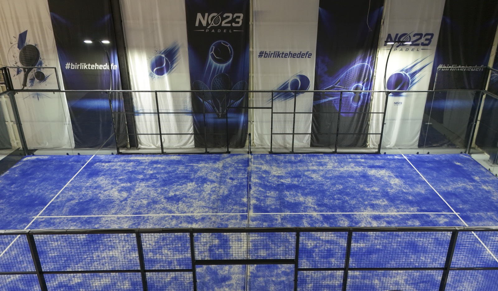 No23 Padel kortu üstten görünüm